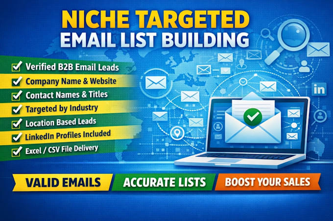 build targeted b2b email lists lead generation and verified email finding