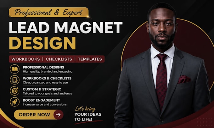 design a professional lead magnet workbook, checklist