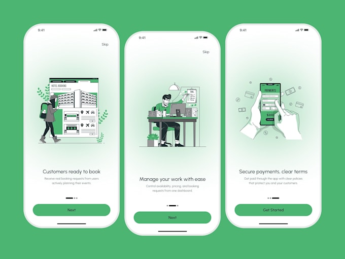 develop custom on demand service provider website and app for android, ios