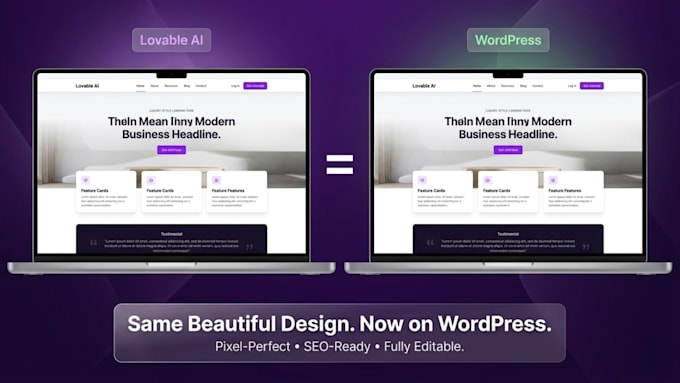 convert lovable to wordpress