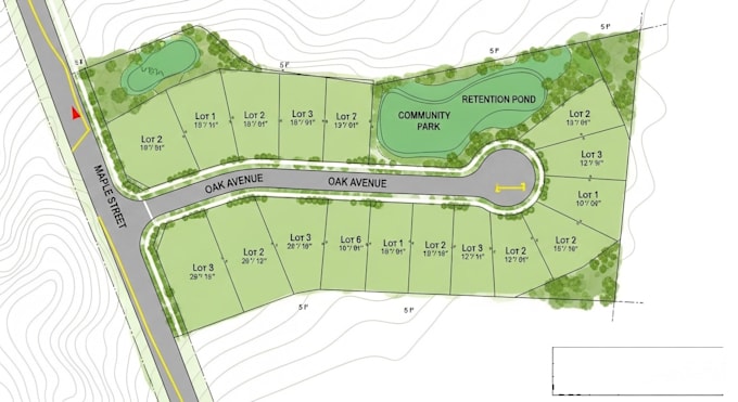 draw and render site plans, subdivisions, and plat maps