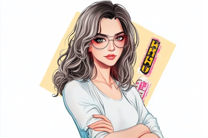draw professional custom character