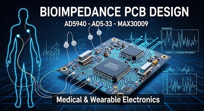 design bioimpedance measurement pcb using ad5940 ad5933 or max30009