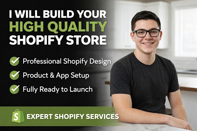 develop a stunning shopify store with apps and products setup