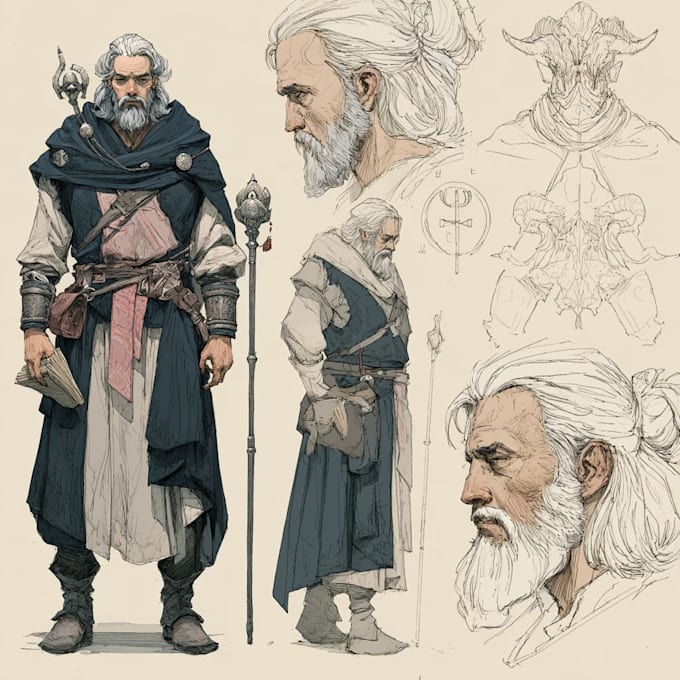paint dnd character art and rpg character design