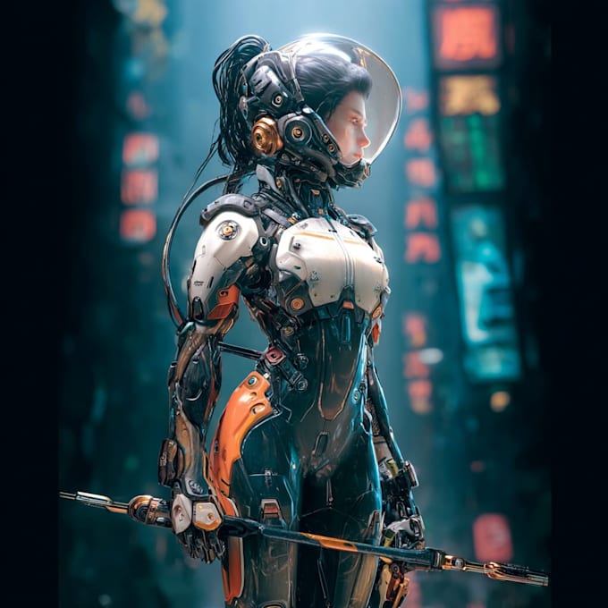 draw professional mecha pilot sci fi character