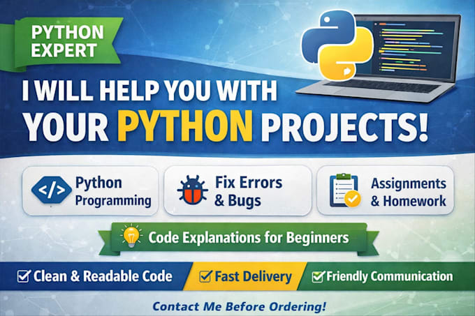 write python programs, scripts, and fix bugs for beginners