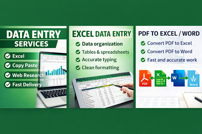 do accurate data entry, copy paste tasks and  excel tasks