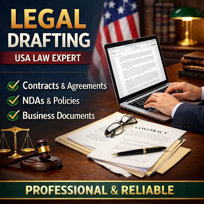 draft professional contracts and legal documents under US law