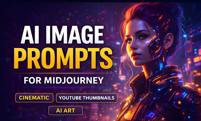 create custom midjourney prompts for cinematic ai images