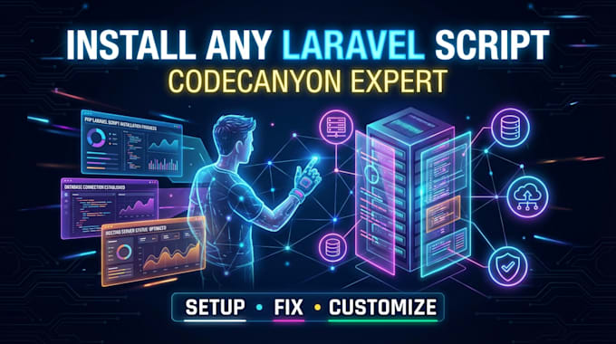 install and configure any laravel script from codecanyon