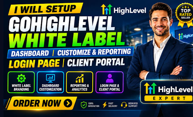 setup ghl white label dashboard customize and reporting login page client portal