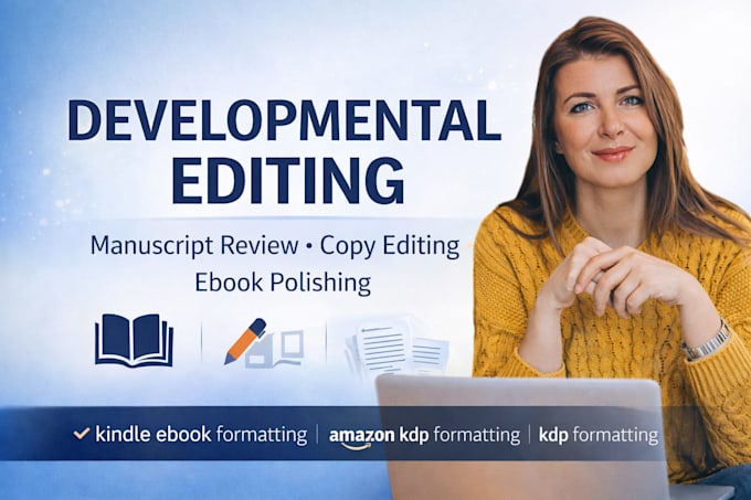 developmental editing manuscript review copy editing for kindle paperback