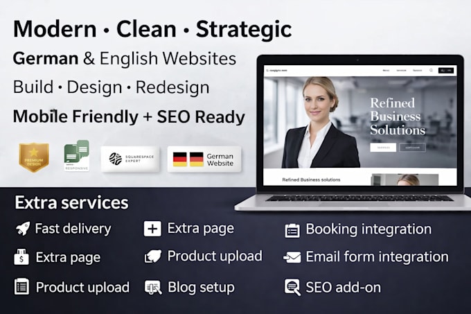 build, design or redesign custom squarespace website development on squarespace