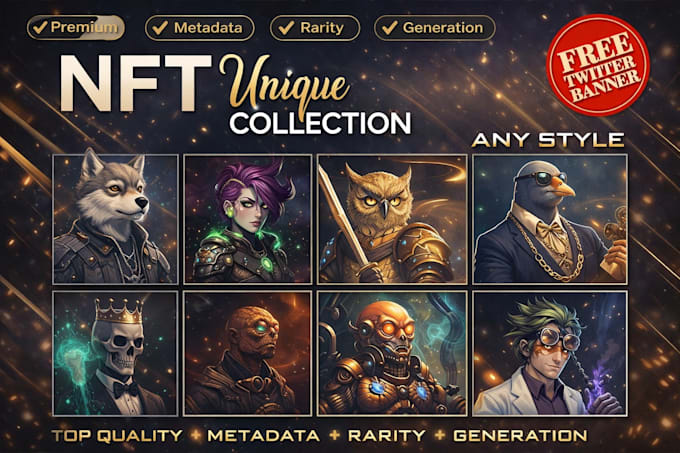 design nft art crypto pixel collection generator metadata development rarity nsf