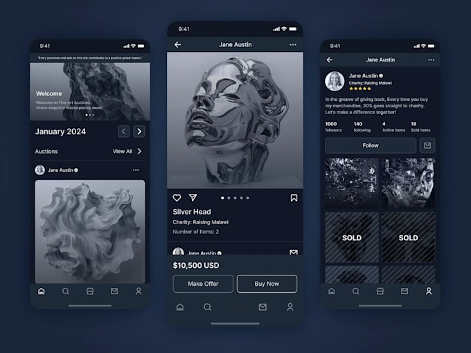 do western style live auction website, blind bidding platform, or auction app
