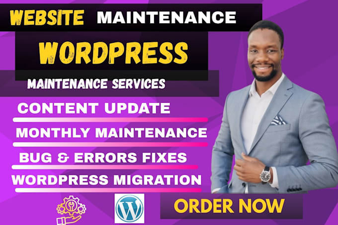 provide wordpress website maintenance and fix issues