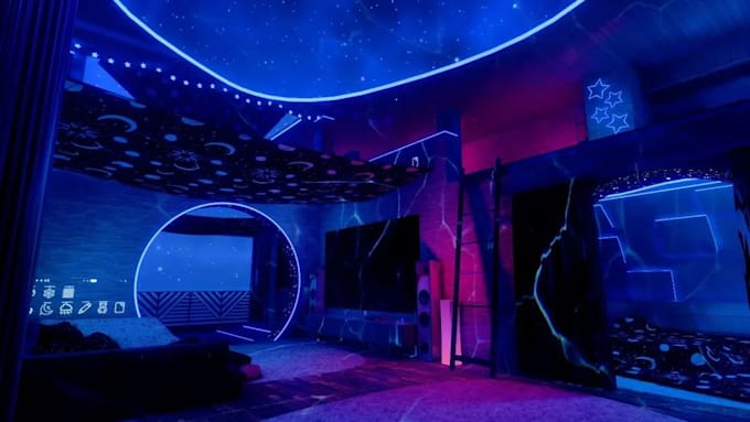 create custom vrchat world, 3d game environment, vrchat map, vrc world, vr world