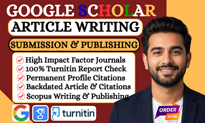 write and publish research article in google scholar journal increase citations
