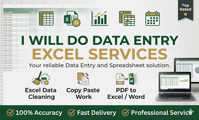 do accurate data entry, excel data cleaning, copy paste and web research