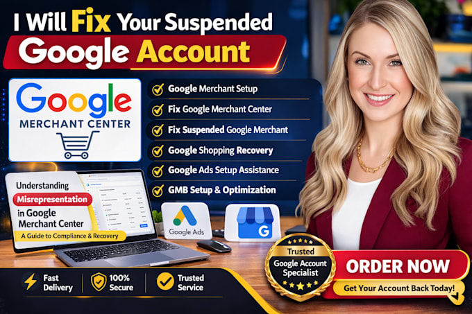 fix google merchant center suspension misrepresentation for ecommerce stores