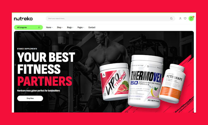 build private label supplement shopify store supplement website supplement store