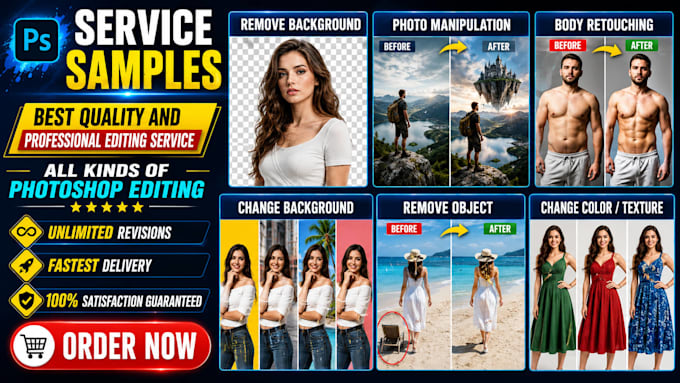 do any photoshop editing add or remove object from image and photo manipulation