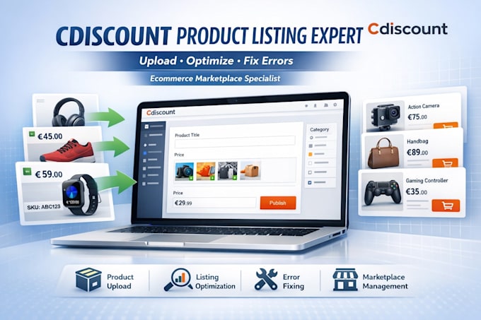upload cdiscount maketplace products uploading error fixing ecommerce store