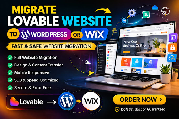 migrate lovable website to wordpress or wix fast and safely