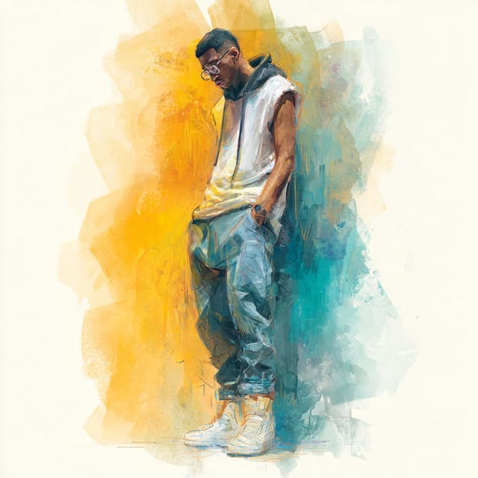 create watercolor and digital illustrations