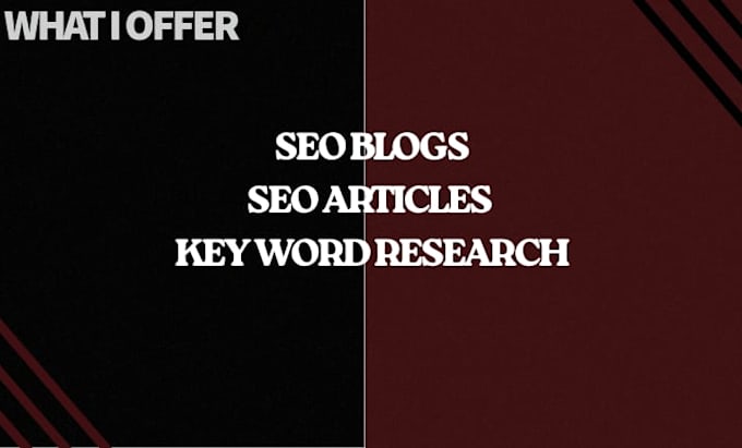 write SEO blogs and articles