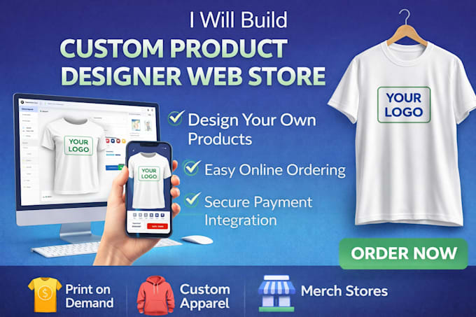 create custom t shirt designer ecommerce website