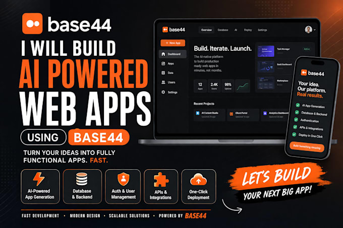 develop base44 bug fixing base44 replit base44 app base44 expert base44 web