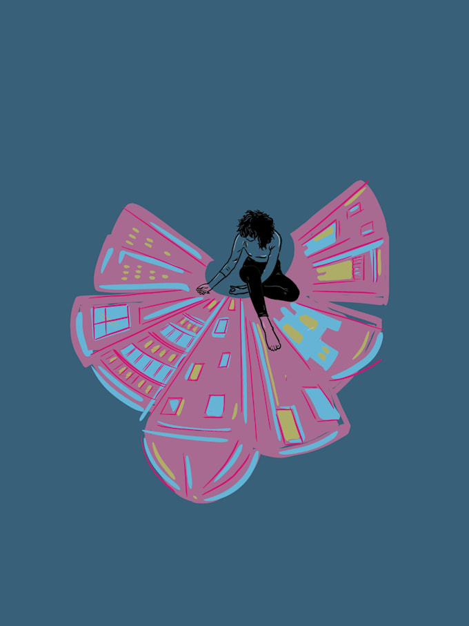 make standout minimalistic concept art for games and merch