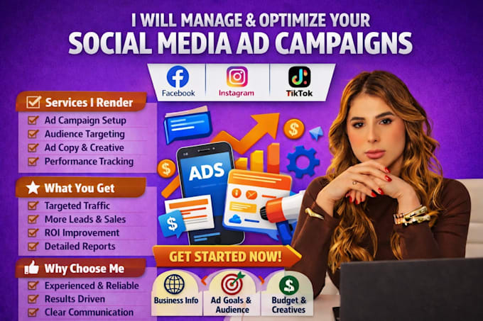 Manage and optimize your social media ad campaigns by Happiness_sma ...