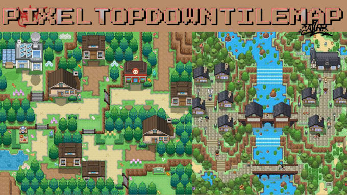 do pixel art tile map pixel tileset pixel background rpg maker pixel game asset