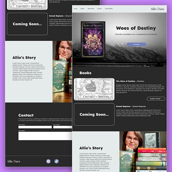 design author website book website book author