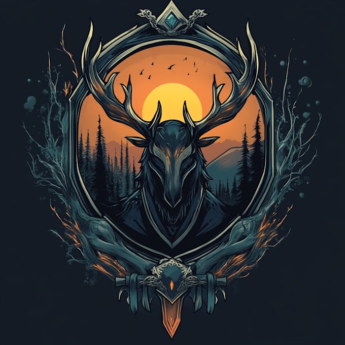 do a fantasy game logo