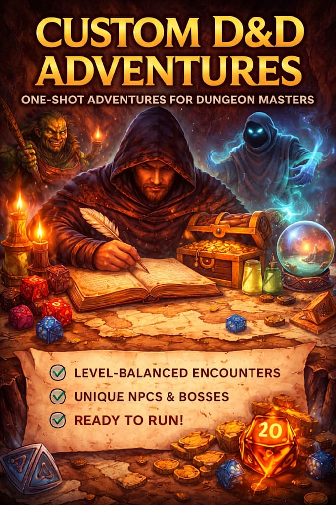write a custom dungeons and dragons 5e one shot or adventure