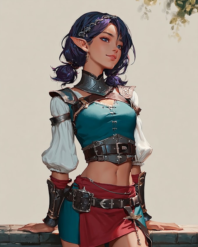 Diseñar arte conceptual original de personajes de fantasía
