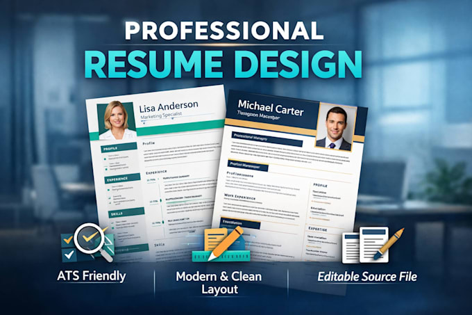 design a professional ats friendly CV and resume