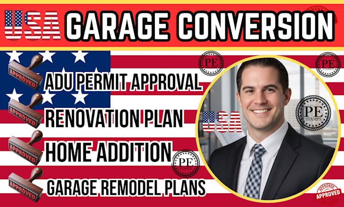 do usa garage conversion, adu permit approval, renovation plan, home addition