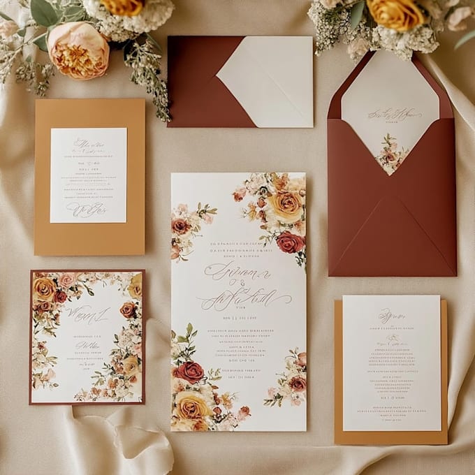 design marriage certificate, invitation card, border lines