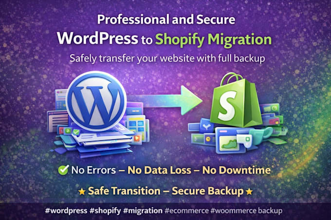 migrate clone transfer wordpress website to shopify safely with secure backup