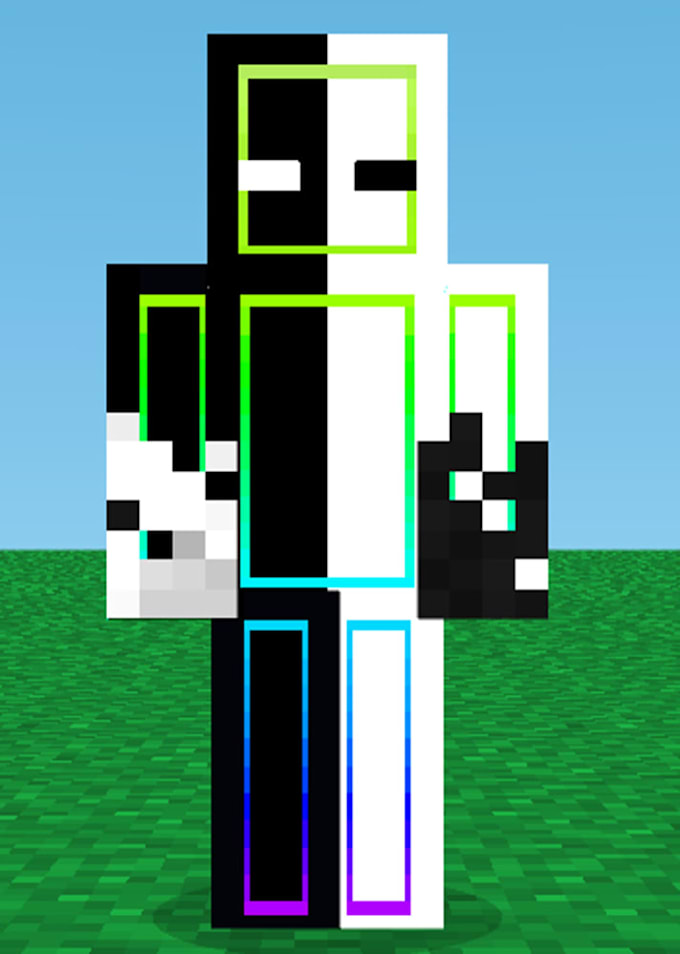 create a professional minecraft skin