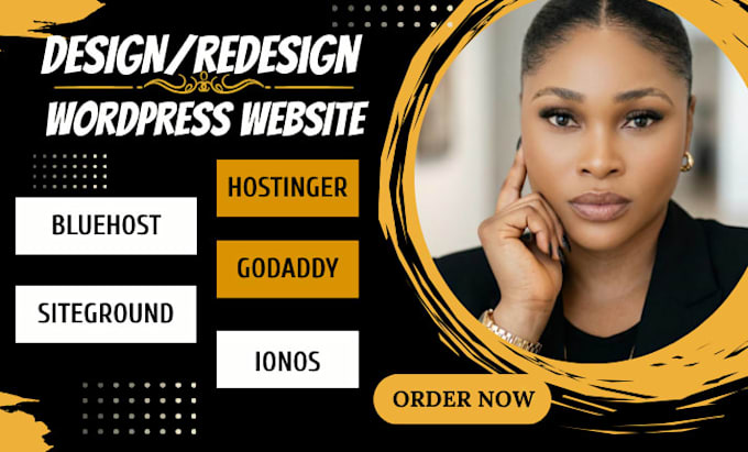 build wordpress website on bluehost, hostinger website, godaddy,ionos, namecheap