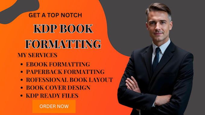format your amazon KDP ebook and paperback professionally