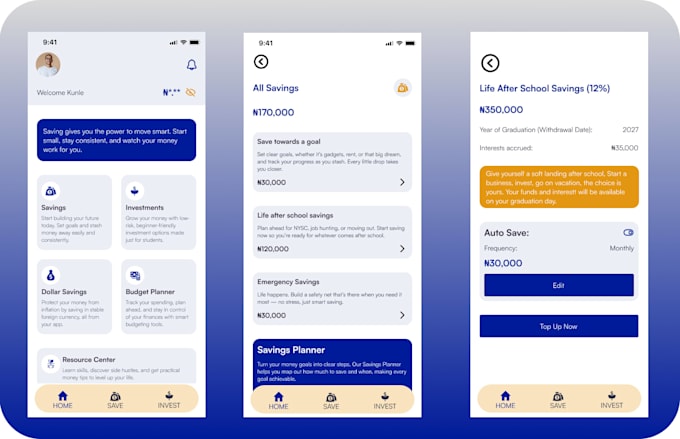 design modern and user friendly mobile apps