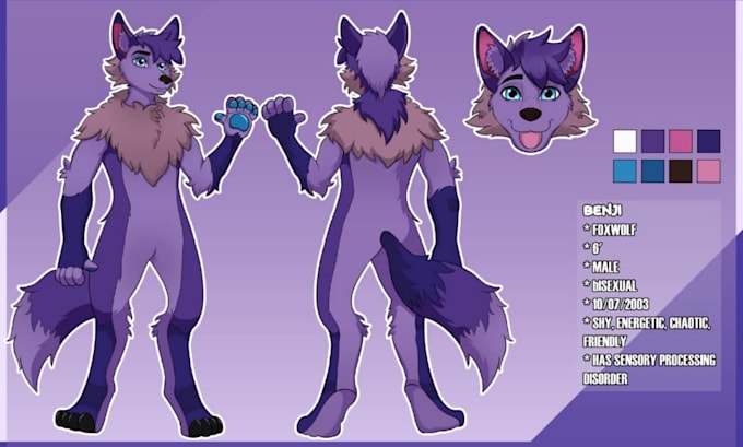 draw furry ref sheet, fursona character design, anthro ref sheet, oc design