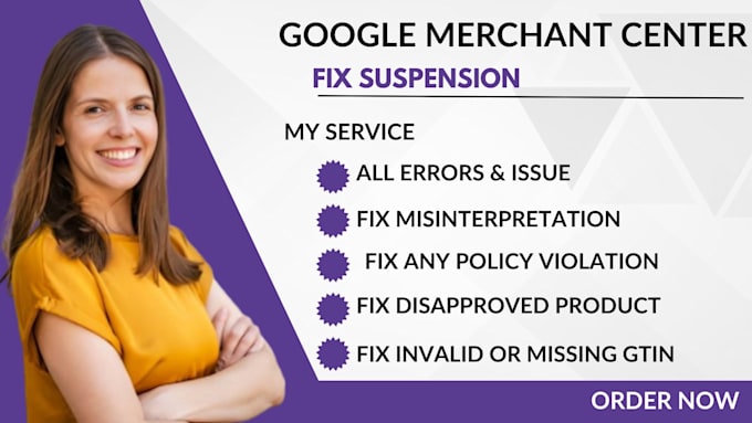 fix google merchant center suspension and misrepresentation